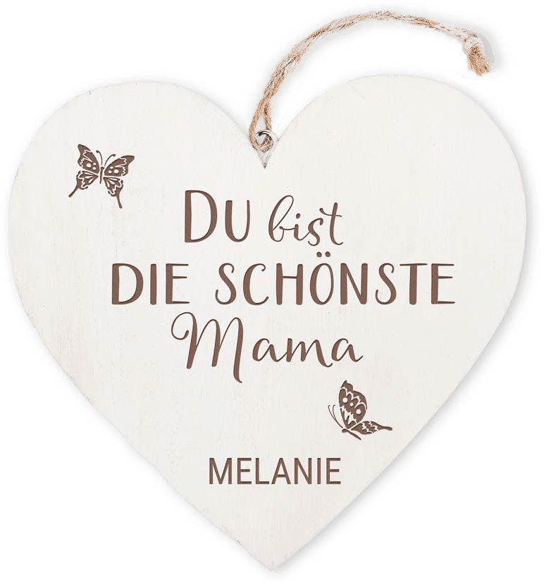Holzherz - Geschenk zum Muttertag