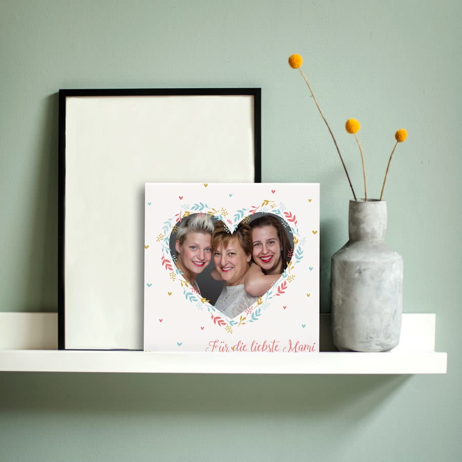 Fotofliese - Geschenk zum Muttertag Foto Geschenk - Muttertagsgeschenk für Oma