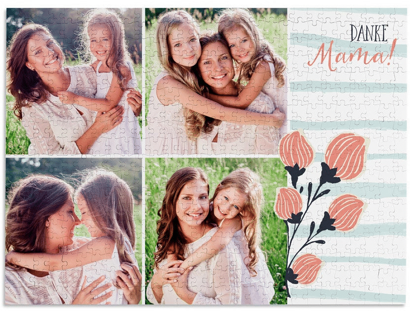 Puzzle mit Foto - Geschenk zum Muttertag Puzzle mit Foto - Muttertagsgeschenk