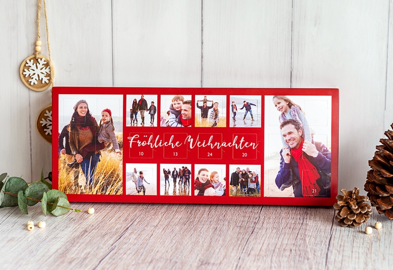 Adventskalender mit eigenen Fotos und Schokolade Adventskalender mit eigenen Fotos und Schokolade für Oma