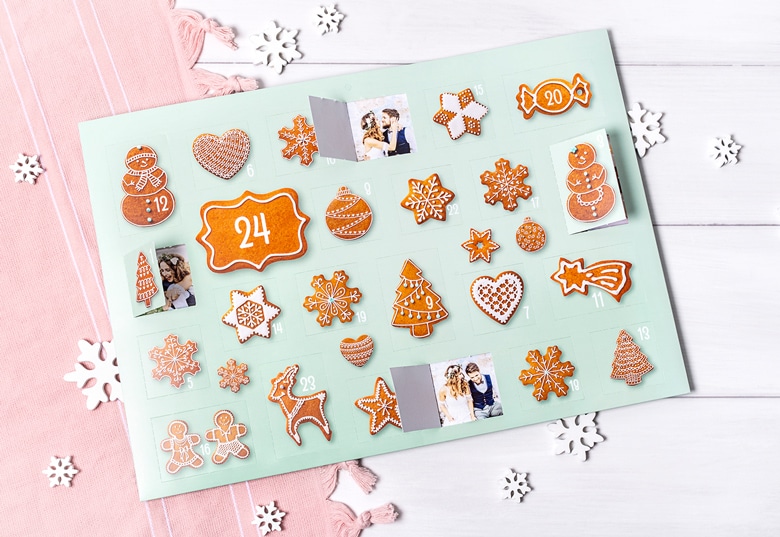 Foto-Adventskalender - Geschenk für Oma Geschenk für eine Oma von 80 Jahren - Foto Adventskalender