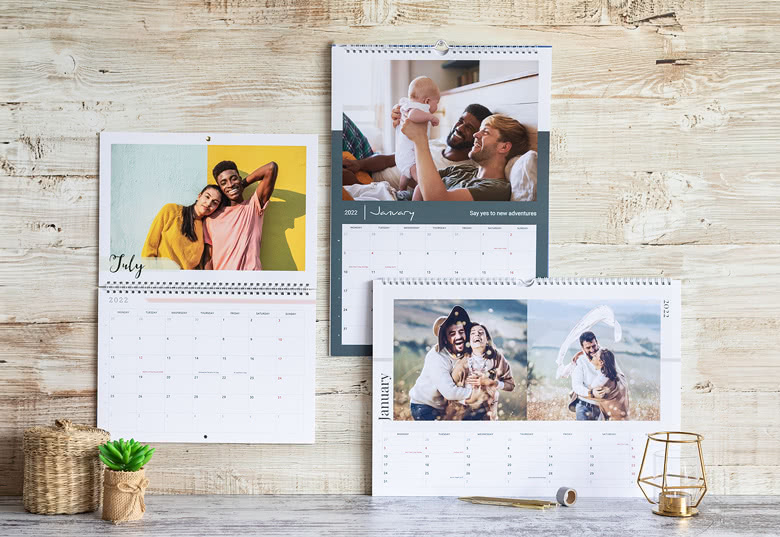 Foto-Kalender mit eigenen Fotos Geschenk für Oma Opa - Kalender mit eigenen Fotos