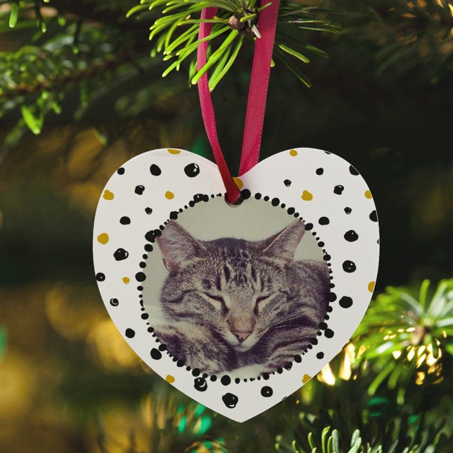 Weihnachtsbaumschmuck Herz Weihnachtsschmuck mit Foto Text