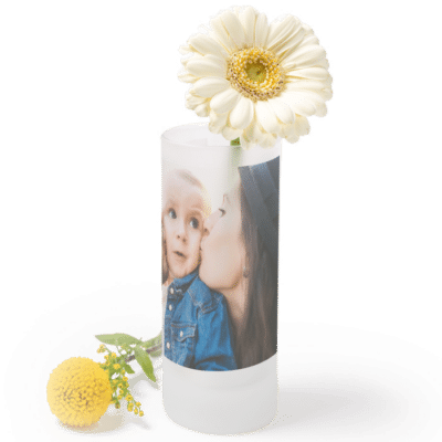 Geschenk für Oma von enkeln- Vase mit Foto