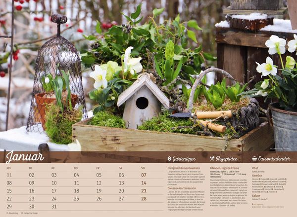 Garten Kalender 2024 - Kalender Frau