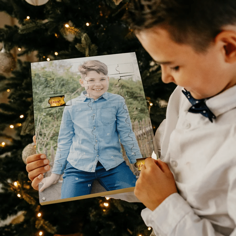 Adventskalender mit Schokolade Foto für Oma Mama