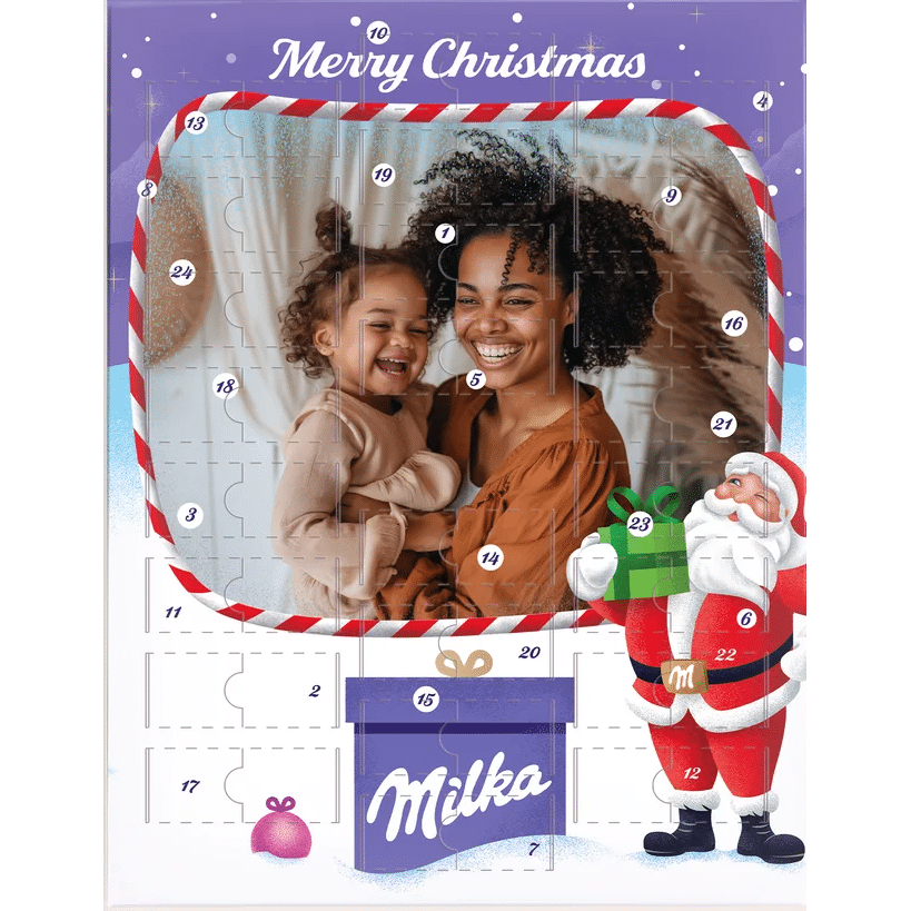 Adventskalender mit Schokolade